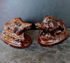 Two antique french - two, boar