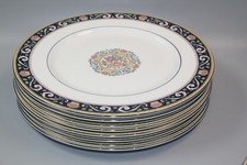 Set of 8 elegant dark blue