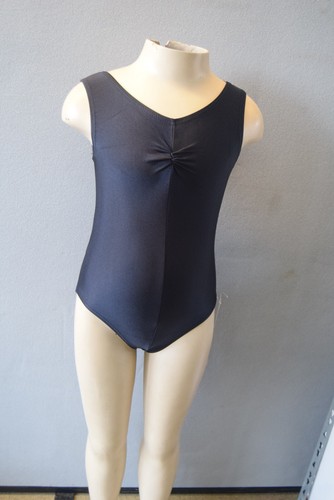 Black lycra ruched - , tank