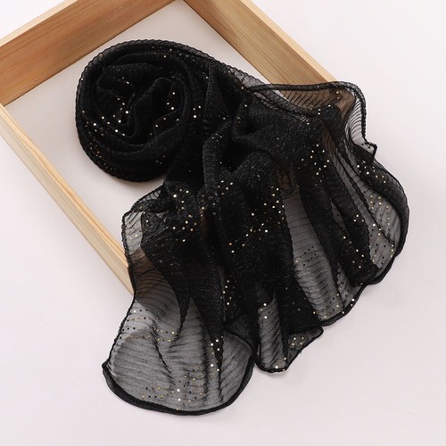 Women glitter sequins scarf - glitter,