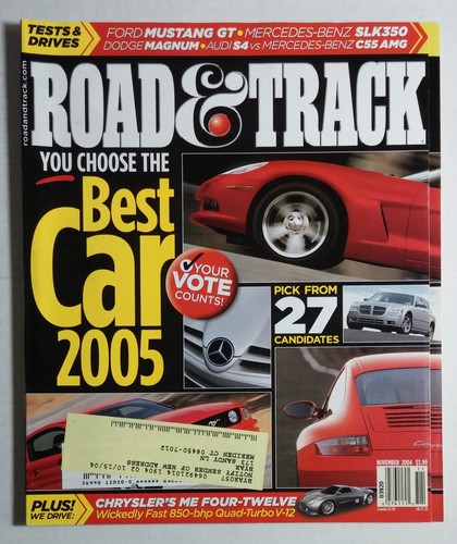 Road track car magazine - road,