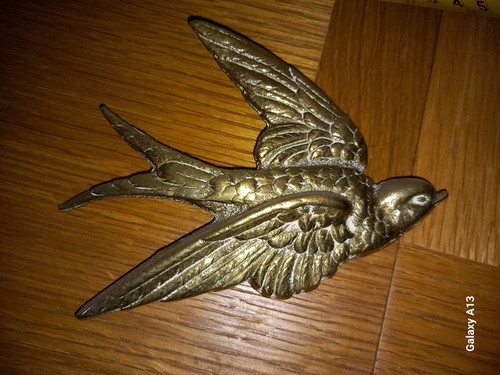 Vintage single brass - brass, swallow
