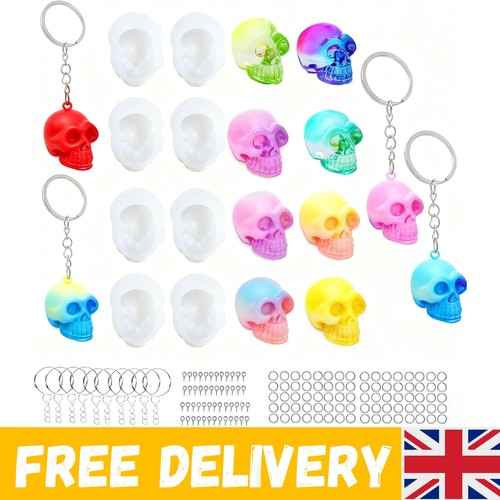 8pcs skull epoxy resin - 8pcs, uv
