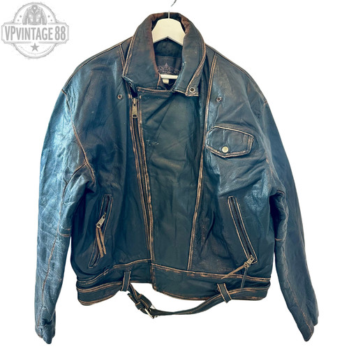 Vintage leather men - men's, biker