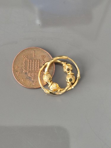 Solid gold hoop earrings - solid,