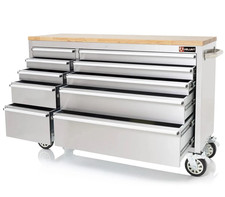 55" Brushed Stainless Steel 10