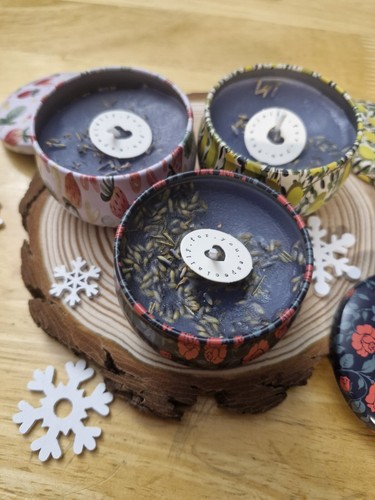 Soya wax candles in - ,