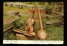 Music postcard Music of the