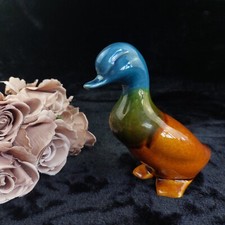 Art Pottery Duck Figurine
