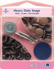 Heavy Duty Snap Popper Jacket Caravan Anorak Leather Fastener Hemline 11 TYP 771