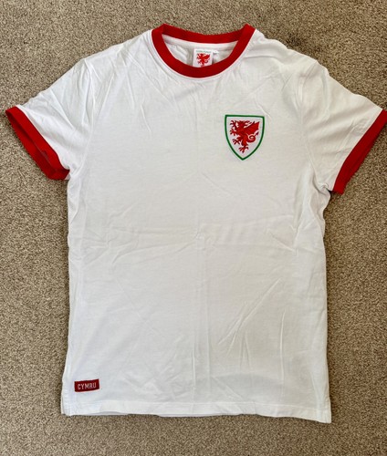 Wales white football shirt - wales,