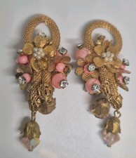 Vintage Pink Glass, Flower And