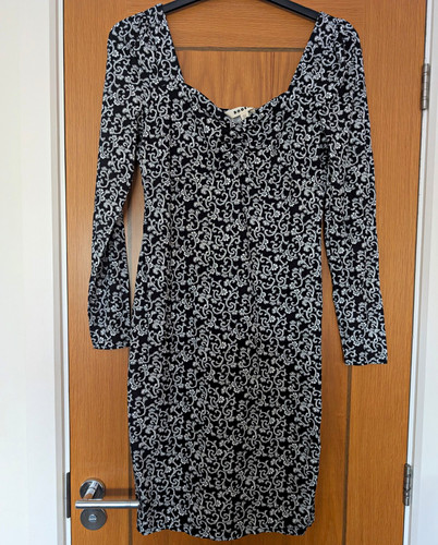 Boden black white floral - boden, black/white