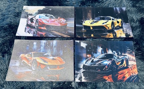 Pcs supercar poster - 4,