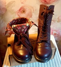 Dr Marten AMELIE 9 Hole Mid Calf Leather Boots