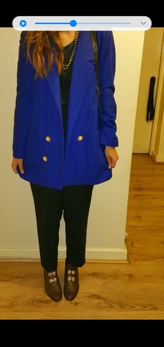Vtg wool ladies cobalt - vtg,