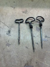 Vintage Manual Hand Drill Wood Auger Drill Bits - Set of 3