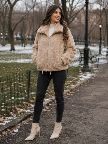 Womens teddy bear fleece - teddy,