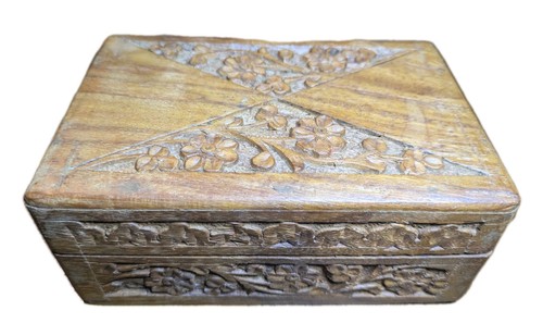 Vintage hand carved wooden - hand-carved,