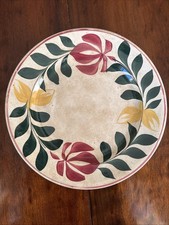 Antique Spongeware Plate 9.5 Inches