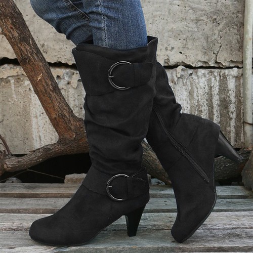 Womens ladies mid heel winter - ladies,