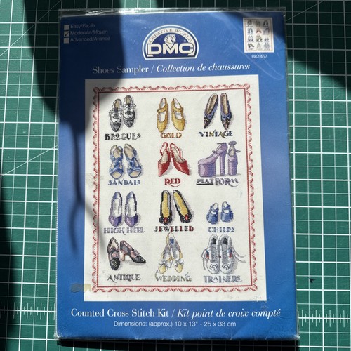 Shoes sampler cross stitch kit - stitch,