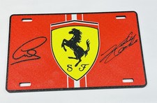 Decorative F1 Formula 1 Ferrari Wall Plaque Lewis Hamilton Charles Leclerc Sign