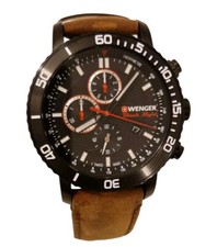 Watch Wenger Roadster Black Night 45mm Steel Black Dial Quartz Mens. RRP £299.00