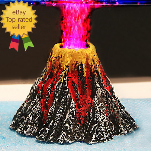 Aquarium volcano ornament kit - volcano,