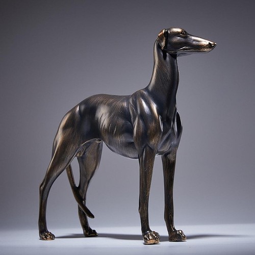 Greyhound dog statue desk - greyhound,
