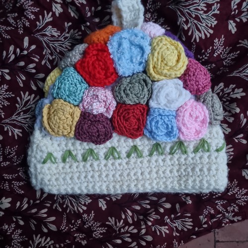Vintage handmade crochet tea - vintage,