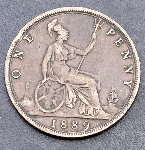 Victoria 1889 penny - victoria,