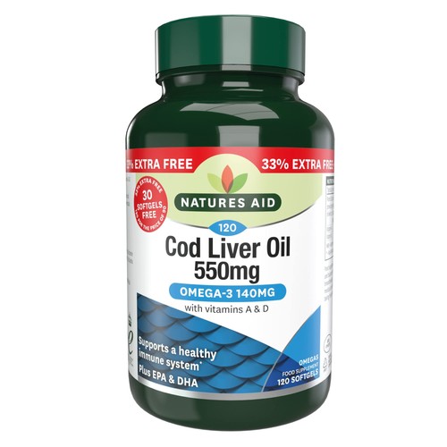 Cod liver oil 550mg - cod, softgels