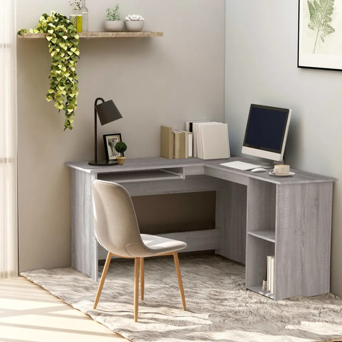 Walplus corner desk grey - corner,