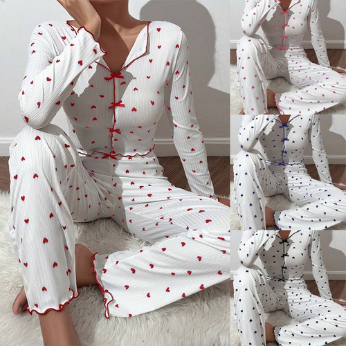 Ladies pyjamas set hearts - set, pj's