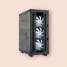 @NEW/MISSING FASCIA@ DeepCool CC560 V2 Black Mid Tower Chassis 4x Fans MDC06RD