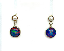 Sterling Silver Opal & Seed