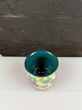 Denby Greenwich Hand Painted By Lyn Fruit Utensil Holder Holes in Base RARE