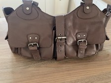Brown leather bag