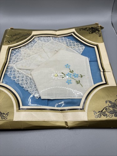 Vintage ladies handkerchiefs - ladies,