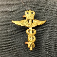 Original British Army RAF Medical Collar Badge