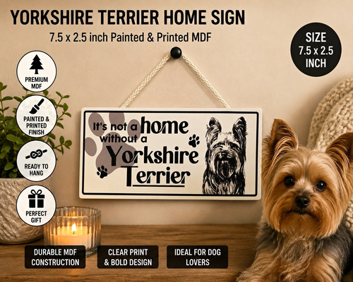 Yorkshire terrier home hanging - terrier,