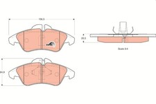 Brake Pads Set fits VW LT Mk2
