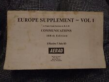 Aviation: AERAD Europe Supplement Vol 1 - Communications - 388th Edition 1983