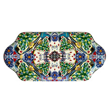 BACI MILANO REGINA DI CUORI COZY CHRISTMAS GOLD PLATE PLATTER RARE 40 x 23cm NEW