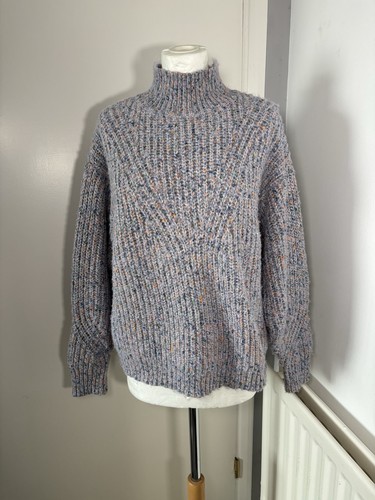 Speckled knit jumper blue - m&s,
