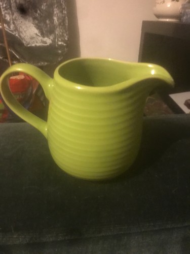 Green rayware milk jug - green,