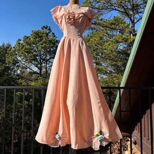 Vintage 30s 40s pink - 30s/40s, ruched