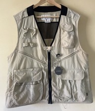 Columbia Fly Vest Fly Fishing Vest Large L + Zinger, Line Cleaner & Net Loop