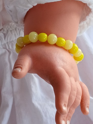Doll bracelet lemon - doll, bead